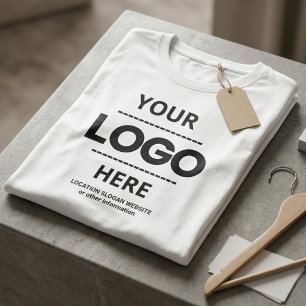 Firmenlogo Unternehmensname Promo T-Shirt