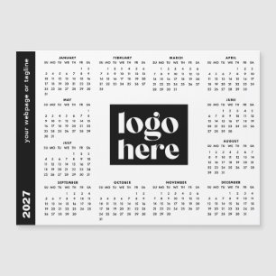 Firmenlogo Volljahr 2027 Magnetkalender Magnetkarte