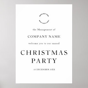 Firmenlogo Weihnachtsfeier Poster