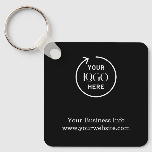 Firmenlogo | Werbemaßnahmen Minimalistisch Schlüsselanhänger (Vorderseite)