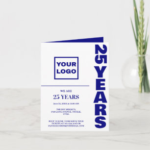 Firmenlogo zum 25. Jubiläum Einladung