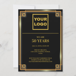 Firmenlogo zum 50. Jubiläum Einladung