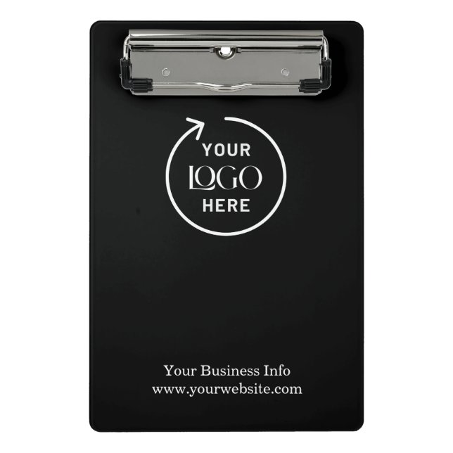 Firmenlogos Unternehmen Minimalistisch Mini Klemmbrett (Vorderseite)