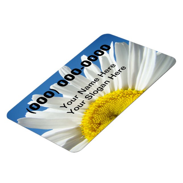 Firmenmagnete Telefonnummer Name Daisy Magnet (Linke Seite)