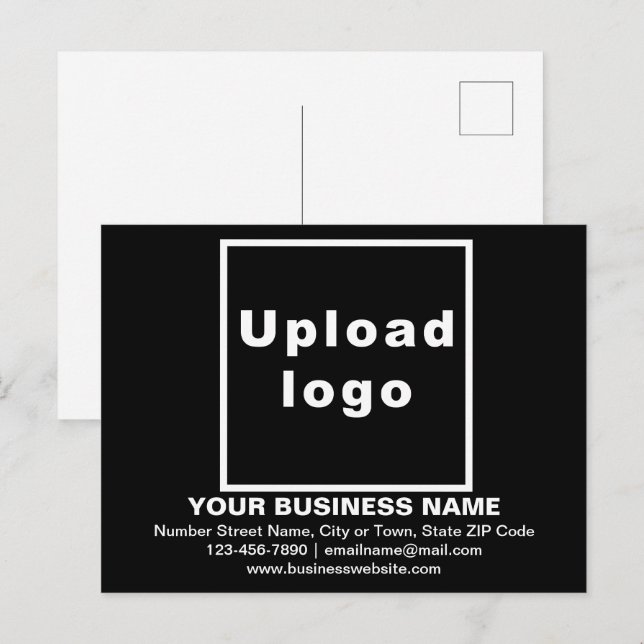 Firmenmarke auf der Black Postcard Postkarte (Vorne/Hinten)