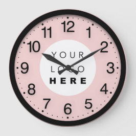 Firmenminimalismus Benutzerdefiniertes Logo für di Große Wanduhr