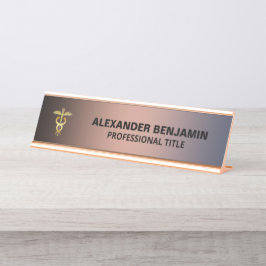 Firmenmitarbeiter Gold Beruflich Schreibtischnamensplakette