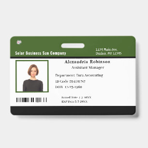 Firmenmitarbeiter-ID-Identifikation Ausweis