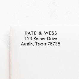 Firmenname-Adresse selbstfarbige Briefmarke Permastempel