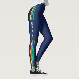 Firmenname Benutzerdefinierte vertikale Streifen Leggings