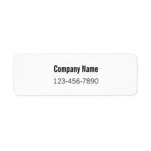 Firmenname (Fett) und Telefonnummer Produkt