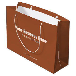 Firmenname Moderner Minimaler Name Siena Braune Vo Große Geschenktüte