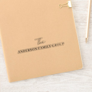 Firmenname Professionell Gebrandet Aufkleber