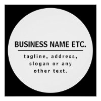 Firmenname & Slogan/anderer Text | Schwarz/Weiß