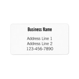Firmenname Telefonnummer Weiße Rücksendeadresse Adressaufkleber