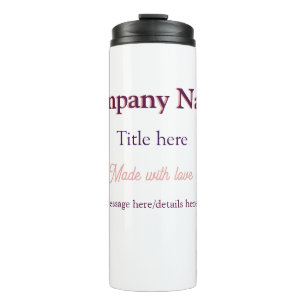 Firmenname Titel Details benutzerdefinierte Geschä Thermosbecher