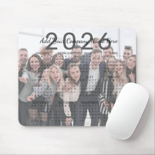 Firmenname und Foto 2026 Kalender Mousepad