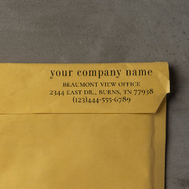 Firmenname und Kontaktinformationen | Unternehmen Gummistempel