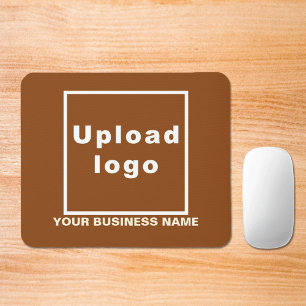 Firmenname und Logo auf der Brown Mouse Pad Mousepad