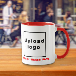 Firmenname und Logo auf der Red Combo-Tasse Tasse
