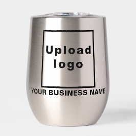 Firmenname und Logo auf "Stainless Wine Tumbler"