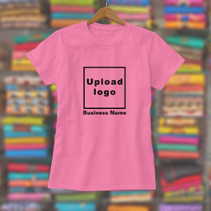 Firmenname und Logo auf "Women's Pink T - Shirt" T-Shirt