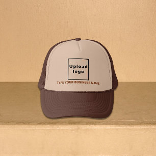 Firmenname und Logo Brown und Tan Trucker Hat Truckerkappe