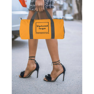 Firmenname und Logo für kleine orange Farbe Duffle Bag