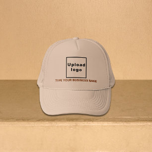 Firmenname und Logo Khaki Trucker Hat Truckerkappe