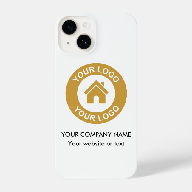 Firmenname und Website des Unternehmens mit kunden iPhone 14 Hülle (Rückseite)