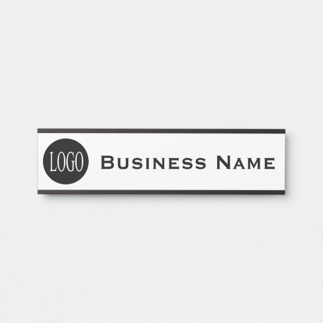 Firmenname: Vordergrundtür-Zeichen Türschild (Vorderseite )