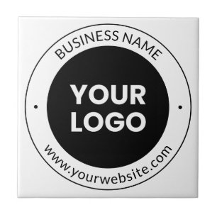 Firmenname & Website oder Slogan, Danke usw. Fliese