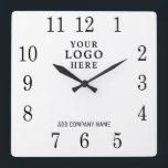 Firmenname Werbeaktion für Firmenlogo hinzufügen Quadratische Wanduhr<br><div class="desc">Wall Uhren mit Firmenlogo machen einzigartige Werbegeschenke für Unternehmen. Personalisieren Sie Ihre Bestellung mit Ihrem Firmennamen und Logo. Die Logouhren sind auch ein großes Dankeschön an die Mitarbeiter.</div>