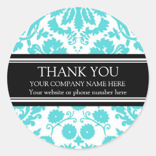 Firmennamen-Aufkleber Business Thank You Custom Runder Aufkleber