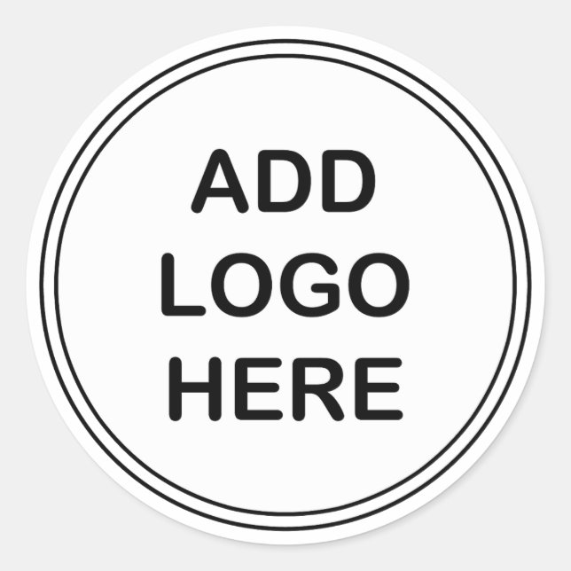 Firmenspezifische Logo-Aufkleber Runder Aufkleber (Vorderseite)