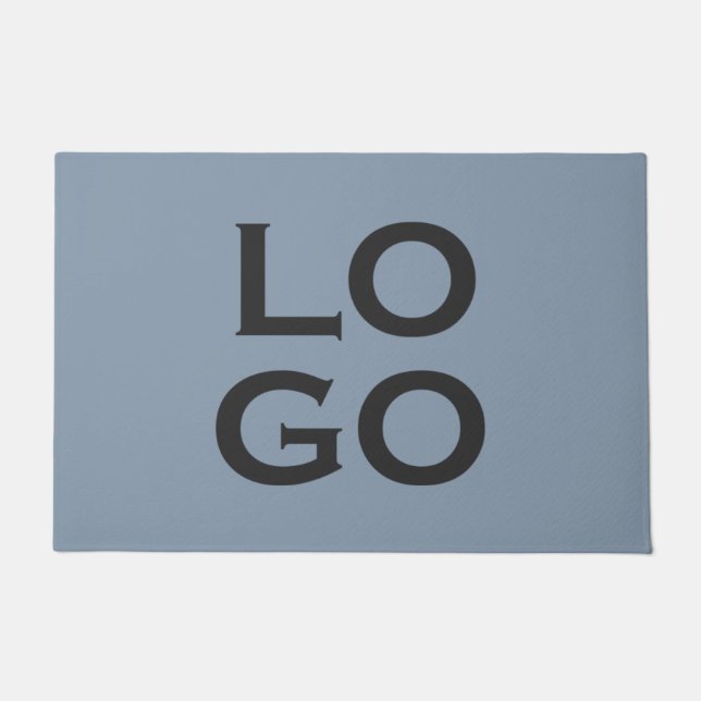 Firmenspezifische Logos oder Firmenlogo auf Dusty  Fußmatte (Vorderseite)