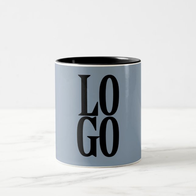 Firmenspezifische Logos oder Firmenlogo auf Dusty  Zweifarbige Tasse (Mittel)