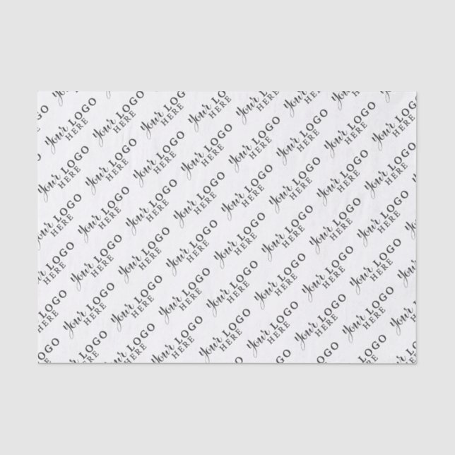 Firmenverpackung für kundenspezifische Logos Seidenpapier (Vorderseite)