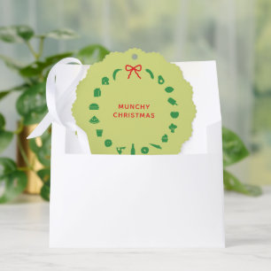 Firmenweihnachtskarte für Lebensmittelmarken Ornament Karte