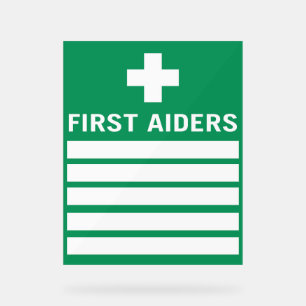 First Aider Acrylschild