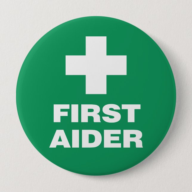 First Aider Button (Vorderseite)