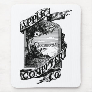First Apple Logo Mousepad