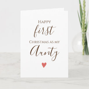 First Aunty Frohe Weihnachtskarte Karte