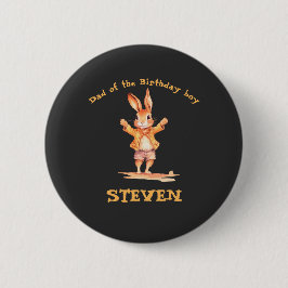 First Birthday animal cards Button