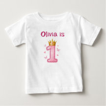 First Birthday Girl Princess Crown 