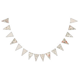 First Bloom Baby Shower Pennant Banner