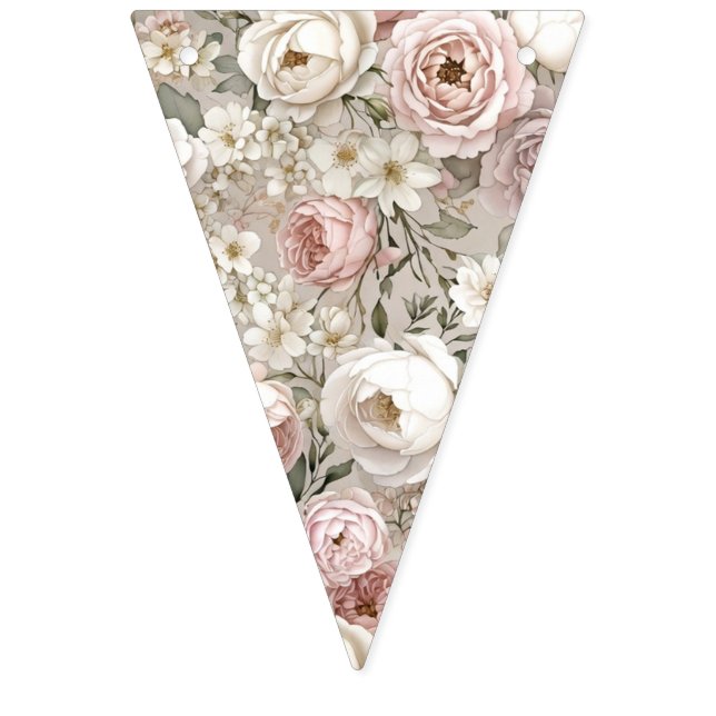 First Bloom Baby Shower Pennant Banner (Erste Fahne)