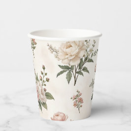 First Bloom Floral Baby Shower Paper Cup  Pappbecher