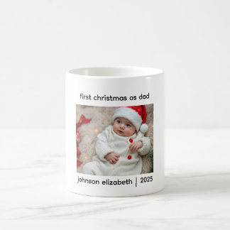 First Christmas As Dad Mug Kaffeetasse
