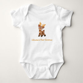 First Christmas Baby Dealer Baby Bodysuit Strampler
